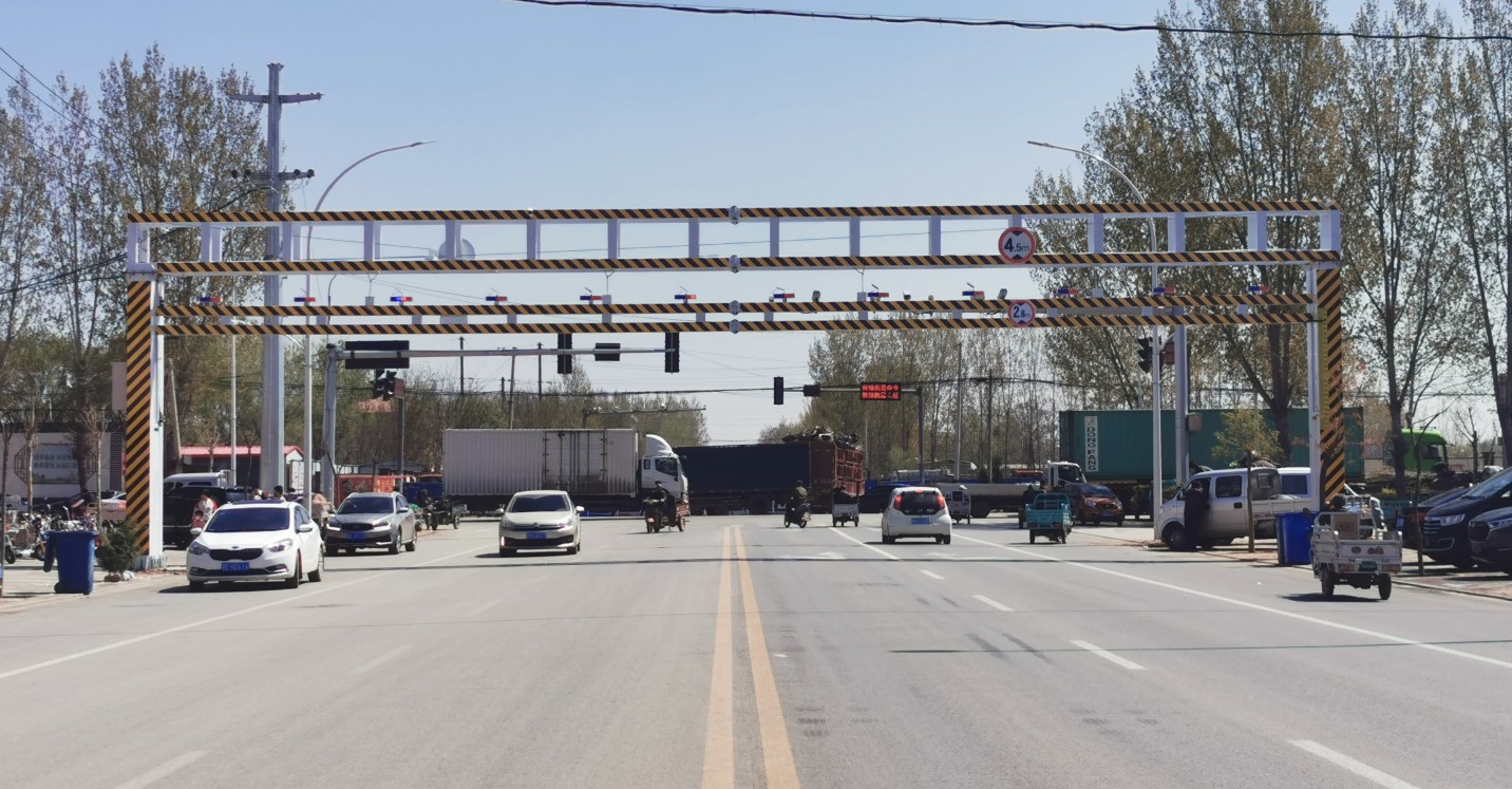 河南省项城智能限高架安装完毕